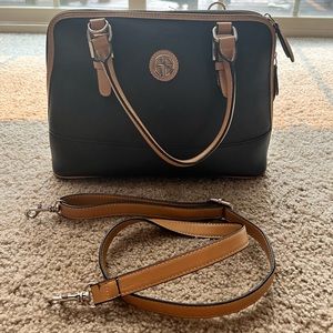 Black Brown Small shoulder Bag w/ strap